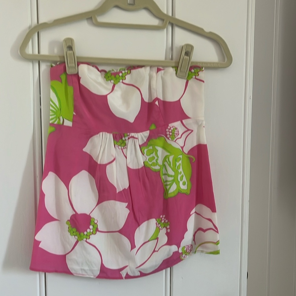 Lilly Pulitzer strapless summer top